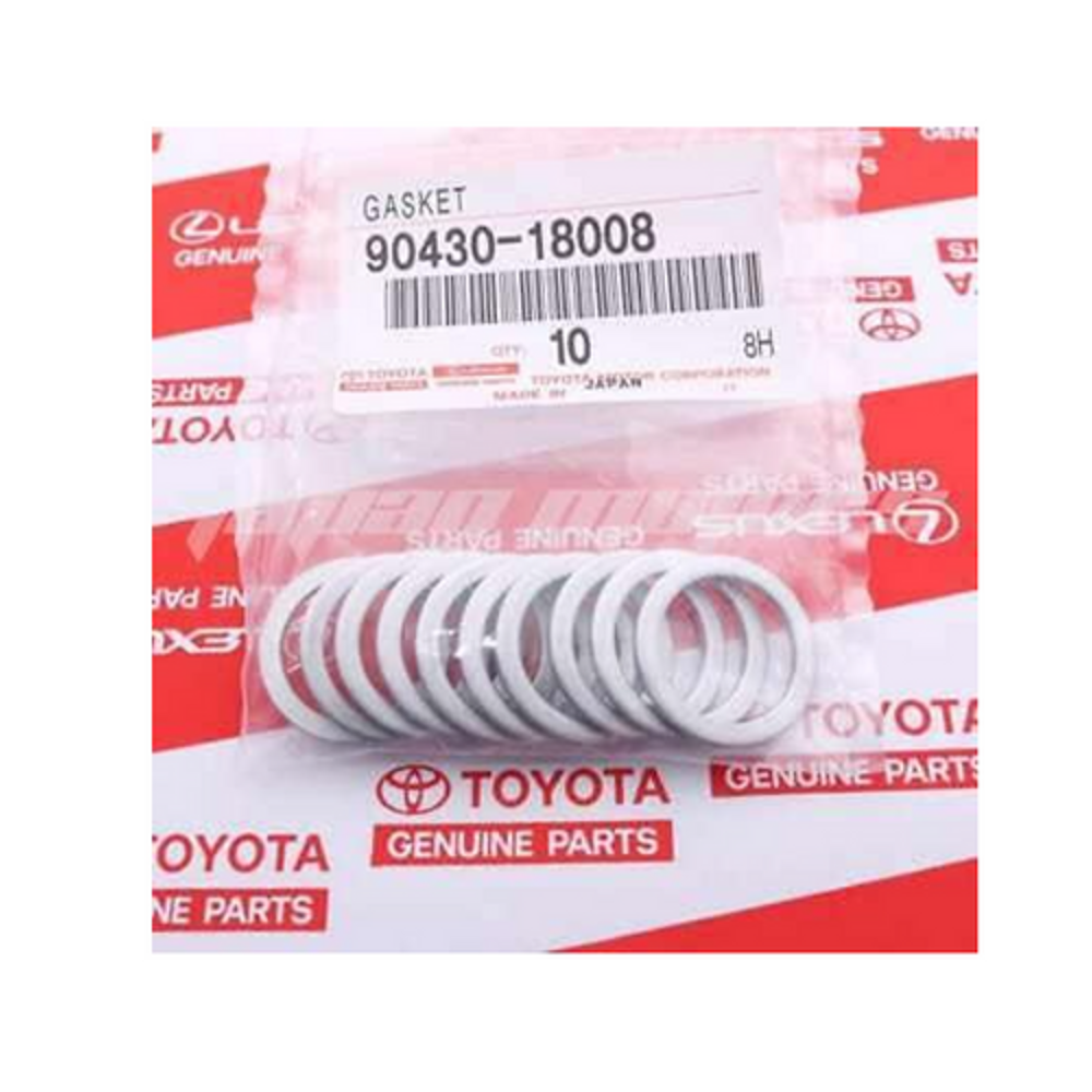 Genuine OEM Toyota drain plug gasket set of 10 90430-18008