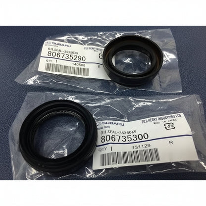 Genuine OEM Subaru front drive axle seal kit 806735300 and 806735290