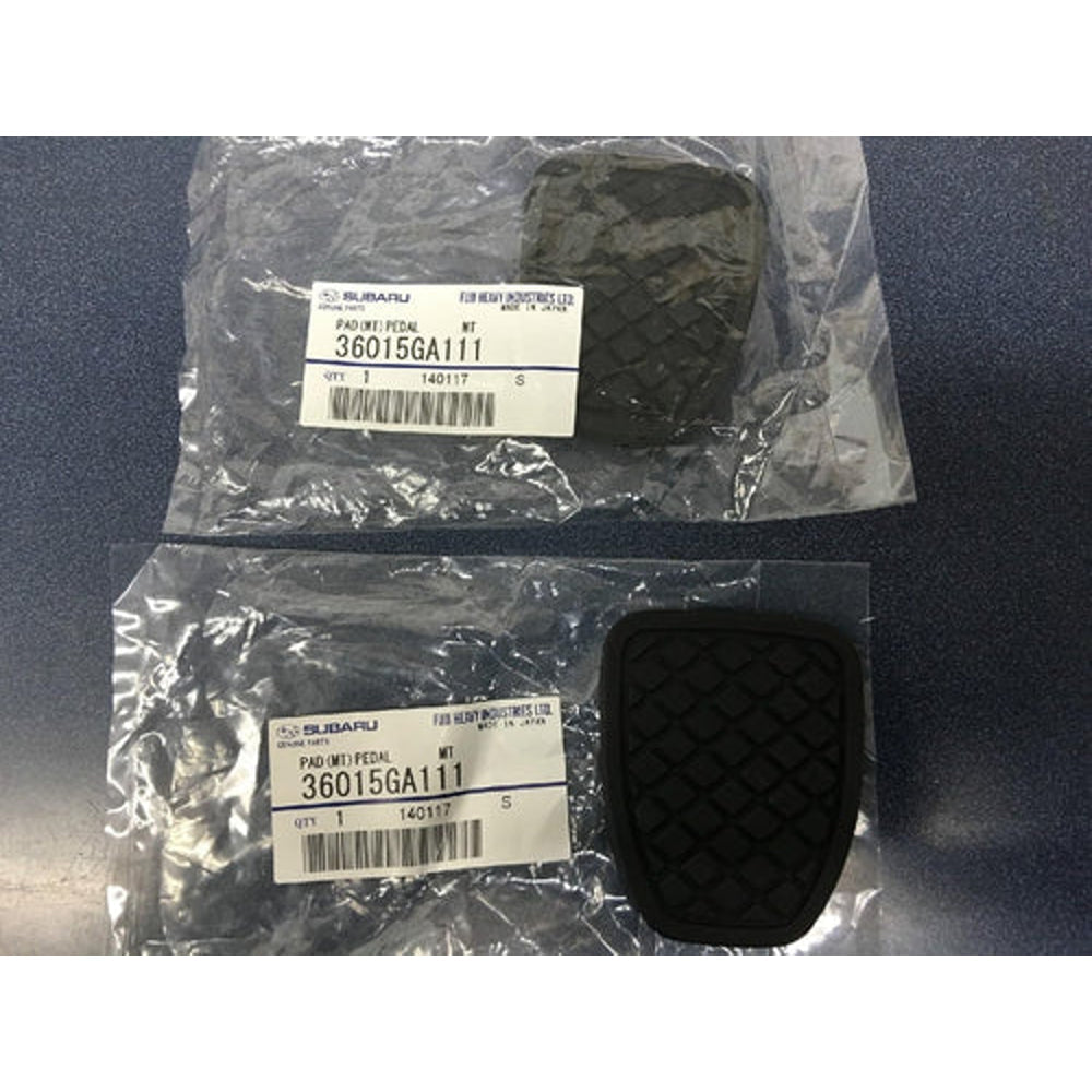 Genuine OEM Subaru brake and clutch pedal pad set of 2 36015GA111