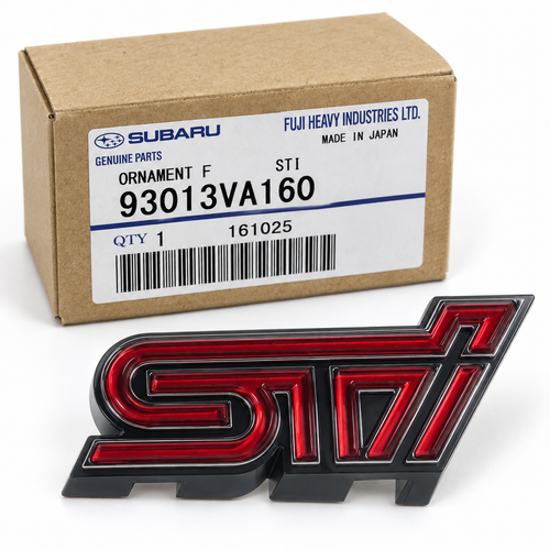 Genuine OEM Subaru – STI Front Grille Emblem – 93013VA160