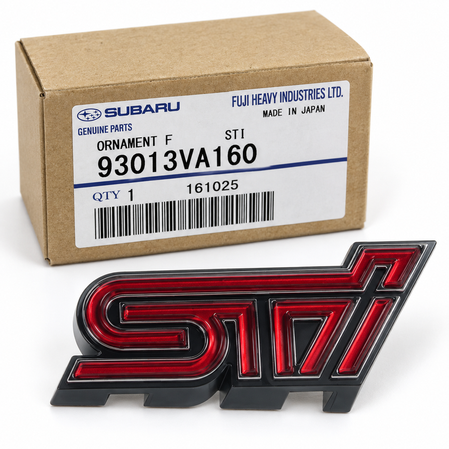 Genuine OEM Subaru – STI Front Grille Emblem – 93013VA160
