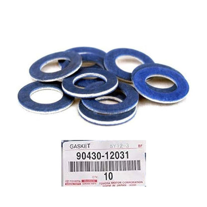 Genuine OEM Toyota – Oil Drain Plug Gasket Set of 10 – 90430-12031