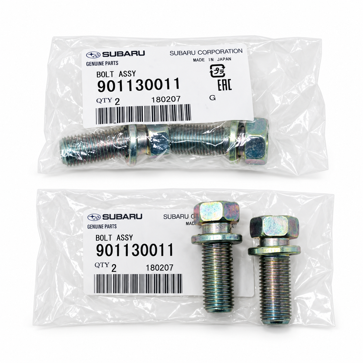 Genuine OEM Subaru – Front Disc Brake Caliper Bracket Mounting Bolt Set – 901130011 – 4 Pack