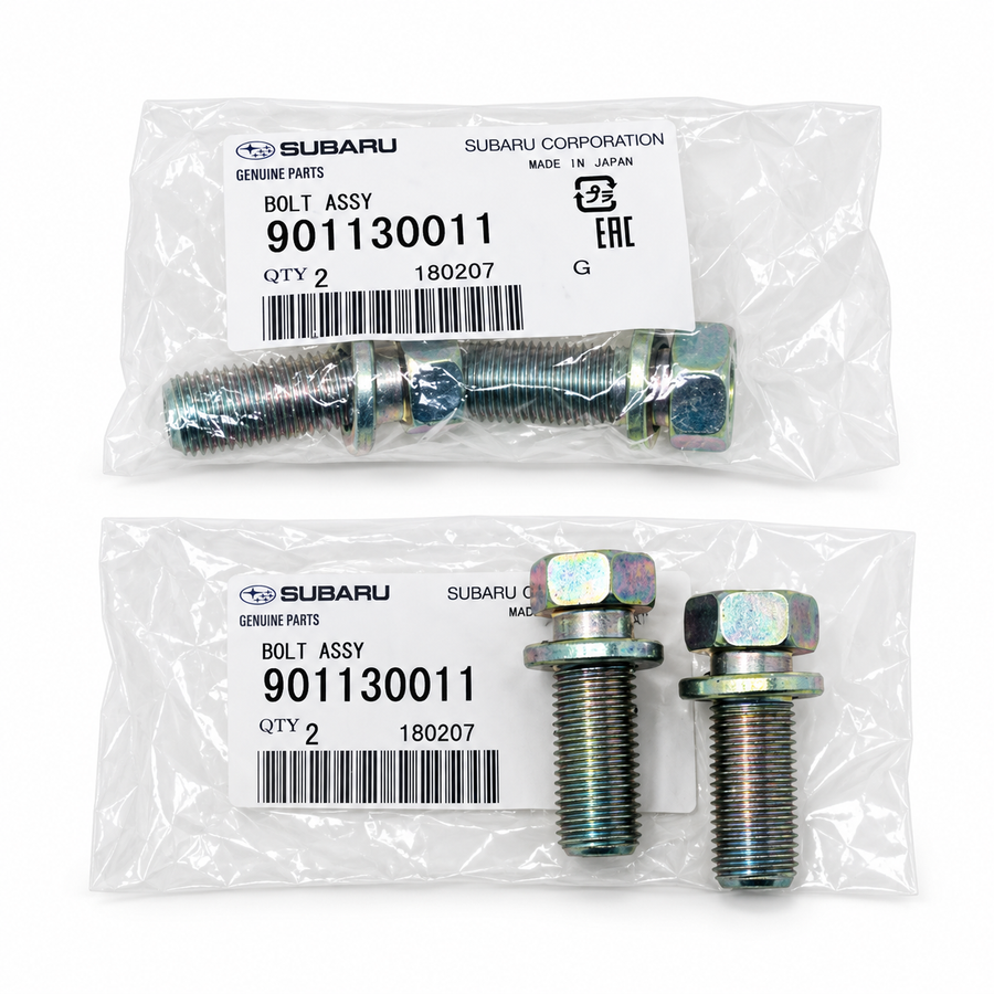 Genuine OEM Subaru – Front Disc Brake Caliper Bracket Mounting Bolt Set – 901130011 – 4 Pack