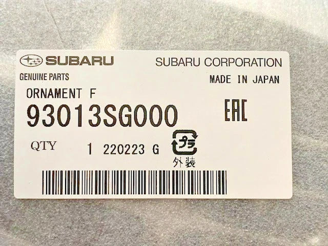 Genuine OEM Subaru – Front Grille Star Emblem – 93013SG000